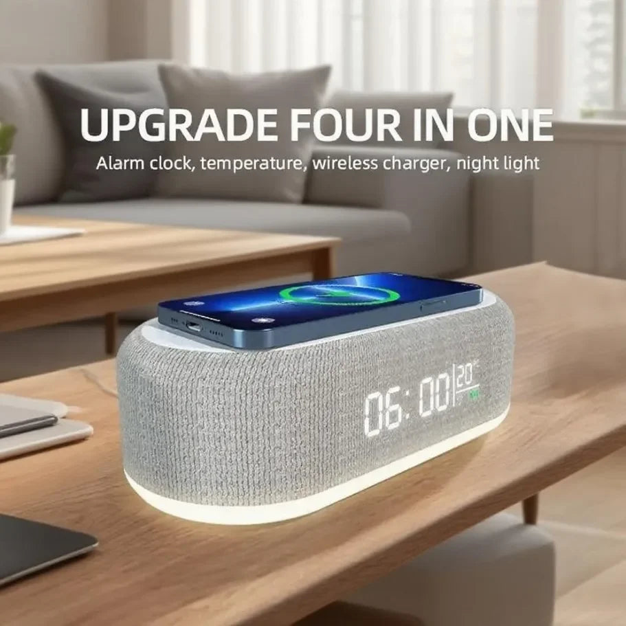 4-in-1 Wireless Charging Alarm Clock